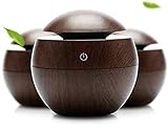 KHANAK ENTERPRISE� Wooden Cool Mist Humidifiers Essential Oil Diffuser Aroma Air Humidifier with Colorful Change for Car, Office, Babies, humidifiers for Home, air humidifier for Room