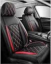 GSDOMJ Car Seat Covers Fit For Limited 2017-2018 The Front and Rear Breathable 5-Seat Seat Cover Auto Parts，Red