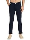 RAGZO Trousers for Men Slim Fit Stretchable Cotton Fabric Casual Wear,Navy Blue, 36, 90029e
