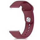 Tobfit Silicone Band for Fitbit Versa 2 Fitness Tracker, Soft Quick-Release Sport Strap for Fitbit Versa SE Fitness Tracker (Watch Not Included), Wristband with Metal Buckle for Men Women(Wine Red)
