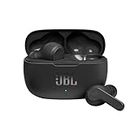 JBL Wave 200TWS Wireless In-Ear Headphones - Bluetooth headphones with JBL Deep Bass Sound and IPX2 water resistance, complete with charging case, in black