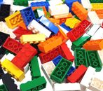 LEGO BRICKS 2x4 VARIOUS MIXED COLOURS 100 NEW BUNDLE JOBLOT