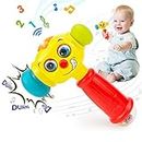 HOLA Toys for 1 Year Old Boys Birthday Gift - Hammer Baby Toys 12-18 Months, Musical 1 Year Old Boy Toys with Light Flashing, Toys for 1 + Year Old Boy Toddler Toys Age 1-2 Baby Toys Easter Stuffers