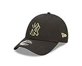 New Era New York Yankees MLB Team Outline Black Yellow 9Forty Adjustable Cap - One-Size