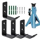 Jack Stand Storage | Heavy Duty Stainless Steel Holder Hook - Garage Accessories, Car Jack Stands Storge Rack/Hanger/Hook Wall Mount for 2/3/4 Ton Jack Stand Buniq