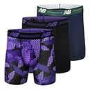 New Balance Men's Ultra Soft Performance 6" Boxer Briefs with No Fly (3-Pack of Underwear)