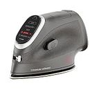 CHI Mini Steam Iron for Clothes, Quilting, Crafting with Titanium Infused Ceramic Soleplate, 1000 Watts, XL 10’ Cord, 3-Way Auto Shutoff, Portable, Vacation Essentials, Black (13120)
