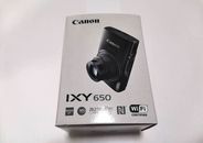 Cámara digital compacta Canon IXY 650 negra 20,2 MP nueva envío rápido FedEx desde Japón
