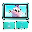 weelikeit 7 Inch Kids Tablet, Android 11 Tablet PC for Kids, IPS HD Display Kids Tablet with 2GB RAM 32GB ROM, Parental Control, WiFi, Dual Camera, Built-in Proof Case and Stylus(GREEN)