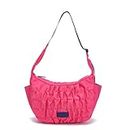 Nautica Women Hobo Handbag | Zipper Spacious Compartment | Handbag For Women | Stylish Hobo For Women (Fushia)
