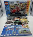 LEGO Trains: RED CARGO TRAIN 3677 100% COMPLETE Set-Minifig-Instruction-BOX 2011