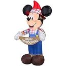 Mickey Mouse Thanksgiving Inflatable 3.8 Foot Scarecrow Airblown Yard Decoration