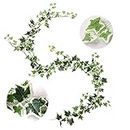 Veryhome Artificial Ivy Silk Fake Vine Wall Hanging Party Decoration Wedding Garland Greenery Leaves Garden Home Foliage Plants (Green)