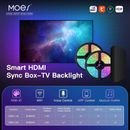 video sync led strip backlight for TV hdmi 2.0 sync box alexa & google control