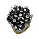 zhiwenCZW 36 Pcs/Set Steel Punches DIY Crafts Tool Flower Punch Stamp Set Jewelry Metal Stamping Tools