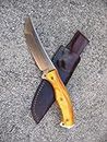 Azula Gun Holsters BUSSE Combat Knife Company Ergo Public Defender Knife Custom Molded Leather Sheath Brown