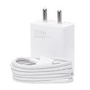 Mi Xiaomi 22.5W Fast USB Type C Charger Combo|Compatible for Mobile,Power Banks|Fast Charging|(Adapter + USB to Type C Cable)|White