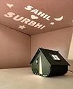 Craft Village Customize 3D Tent Shape Shadow Box (5x5inch)