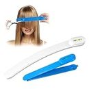 TagRecove Professional Hair Cutting Tool, Easy-to-Use Hair Cutting Tools for Women, DIY Home Hair Cutting Clips for Bangs, Layers and Split Ends,Practical Hair Cutting Guide, Blue