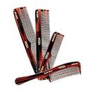 Vega Set of 4 Hand Made Hair Comb, (India's No.1* Hair Comb Brand)For Men and Women (HMCS-04)