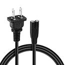 10FT TV Power Cord 2 Prong AC Wall Plug Compatible with Amazon Fire TV 43" 50" 55" 65" 75" 4-Series Omni Series 4K UHD Smart TV (10FT)