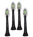 4 Philips Sonicare DiamondClean W Replacement Brush Heads | Black | Seal Packag