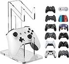 OOPZ Dual game pad Controller Holder Gaming Accessories, Suitable for Almost All Controllers, Controller Stand for Xbox ONE PS4 PS5 STEAM PC (Crystal Clear)