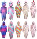 Kids Unicorn 1Onesie Girls Pyjamas Boys Sleepsuit Gifts for Children Animal