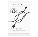 iPhone Compatible Certified USB Charger Cable Recycled Fishing Net 2m Black