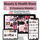 Tienda de belleza y salud sitio web de dropshipping afiliado de Amazon con 1000 productos