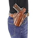 DeSantis Thumb Break Scabbard Gun Holster, Fits 1911, IWB Holster with Three Belt Slots for Customized Concealed Carry, Right-Hand Draw, Unisex, Tan