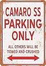 Fsdva 8 x 12 Metal Sign - Camaro SS Parking ONLY - Retro Tin Art Decor Wall Decor