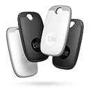 Tile Pro 4-Pack. Powerful Bluetooth Tracker, Keys Finder and Item Locator for Keys, Bags, and More; Up to 400 ft Range. Water-Resistant. Phone Finder. iOS and Android Compatible.