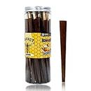 HORNET Pre-Rolled Cones With Different Fruit Flavored, King Size Natural Pre Rolled Papers With Filter Tips | 72 Pack | Include Cone Loader (Honey, Brown)