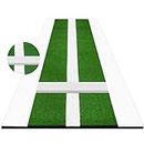 Softball Pitching Mat Regulation Softball Pitching Rubber/Mound for Pitchers Indoor Outdoor Pitching Practice with 5mm Pitching Pad Antifade Antislip Pitch 10' X 3'