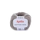 100% Cotton - Katia 01 White, 10 Grey Pierre, 4.5
