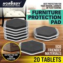 20 Pcs Furniture Slider Pads Movers Floor Protector For Carpet Tile Wood Magic