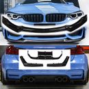 Spoiler anteriore labbro + diffusore posteriore labbro per 2015-2020 BMW F80 M3 F82 F83 M4
