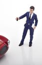 Figura de diorama americano 1:18 The Dealership vendedor masculino