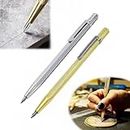 NAXUE Glass Cutting Tool (1 PC), Professional Glass Cutting Diamond tip Carbide Glass Pen Carving Carve Engraver Scriber Tools Aluminium Etching Engraving Pen Clip for Glass/Ceramics/Hardened Steel