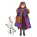Disney Frozen Anna Doll With Buildable Olaf Figure And Backpack Accessory, Inspired By Frozen 2 Movie