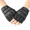 Adroitz Anti Skid, Comfortable and Durable Half Finger Glove for Sports, Hiking, Cycling, Travelling, Camping, Outdoor, Motorcycle Riding Fingerless Half Finger Work Outdoor Gloves