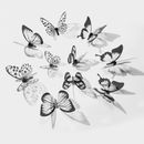 18 Pack Empty Butterfly Wall Stickers 3D Wall Decor ▼