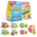 Zimpli Kids 12 Use Mega Baff Pack from, 6 x Bath Bombs, 2 x Gelli Baff, 2 x Slime Baff & 2 x Crackle Baff, Children's Value Sensory Bath Toy Gift Set, Birthday Present for Boys & Girls