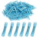 130 Pieces Heat Shrink Butt Connectors Kit, 16-14 AWG Blue Insulated Waterproof Electrical Wire Connectors Automotive Wire Crimp Terminals Butt Splices