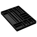 Ernst MFG 10 Compartment Drawer Organizer: Heavy Duty Stackable Tray for Automotive Garage Tool Organization - Low-Profile Toolbox Storage - Nuts and Bolts, Tools, Parts, Easy to Clean - Black