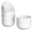 DOWAN 10 OZ White Bowls - Ceramic Small Bowls Set, Side Dishes for Sauce, Dessert, Dipping, Snack, Portion Control, Dishwasher & Microwave Safe