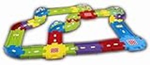 VTech 148103 Toot-Toot Drivers Deluxe Car Track Set Baby Toy, with 30 Track Pieces, Suitable for 1, 2, 3+ Year Olds, English Version, Multi-color, 21.6 x 8.9 x 25.4 centimeters