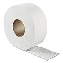 JRT Jumbo Bath Tissue, 2 capas, color blanco, 3.3 "x 500 m, 8.85" de diámetro, 12/CT