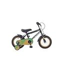 Wildtrak - Bicicletta 12" per Bambini da 2 a 5 anni con rotelle - Nera e Verde
